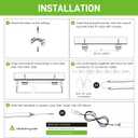 Pak 4FT LED Shop Lights, 2300LM 6500K Cool White, 20W Energy Efficient Linkable Ceiling and Under Cabinet Lighting, T5 Integrated Utility Fixture for Garage, Workshop, Basement, FCC Certified, 4 Pack