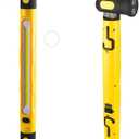 20" Magnetic COB LED Work Light, Rechargeable Under Hood Mechanic Light with Power Bank, Dual-Tone (White/Yellow) Folding Inspection Lamp with Hooks, Portable Handheld Flashlight for Car Repair