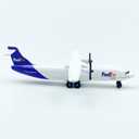 Die-Cast Propeller FedEx Airplane Model  6 Inch Alloy Plane with Rolling Wheels  Miniature Aircraft Collectors & Aviation Enthusiasts