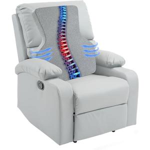 Ergonomic Lumbar Support Pillow for Recliner,Memory Foam Chair Back Support Cushion for Elderly,Extra Large Lumbar Support Pillow,Low Back Pain Relief Cushion,Grey, 20 x 18