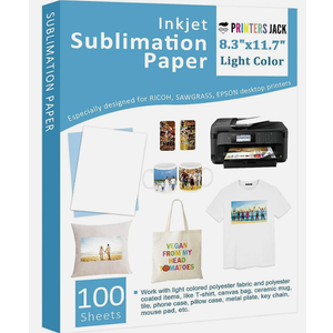 Lzerking Sublimation Paper 8.5x11 Inch 125gsm 400 Sheets, Heat Transfer Paper for Inkjet Printers - Ideal for Various Coatings, DIY Projects, T-Shirts, Phone Cases, Mugs