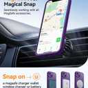 CANSHN Magnetic for iPhone 14 Plus Case, Upgraded [Full Camera Protection] [Compatible with Magsafe] [Translucent Matte] Shockproof Protective Phone Case for iPhone 14 Plus 6.7" - Deep Purple