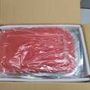 KOMUEE 8 Pieces Glass Baking Dish with Lids Rectangular Glass Baking Pan Bakeware Set with BPA Free Lids, Baking Pans for Lasagna, Leftovers, Cooking, Kitchen, FridgetoOven, Red