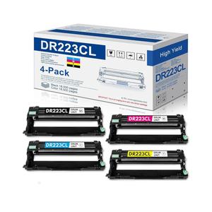 DR223 DR223CL Drum Unit Set 4 Pack Replacement for Brother DR-223 DR-223CL Drum MFC-l3770CDW Drum for MFC-l3710CW MFC-l3750CDW HL-l3270CDW Printer (1Black, 1Cyan, 1Magenta, 1Yellow)