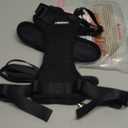 rabbitgoo Cat Harness and Leash for Walking, Escape Proof Soft Adjustable Vest Harnesses for Cats, Easy Control Breathable Reflective Strips Jacket, Black, M