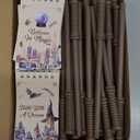 Yexiya 64 Pack Magical Wizard Notepads Set Spiral Notebooks and Wizard Wands Pencils Bulk Mini Notebooks for Magical Theme Birthday Goody Bag Filler Favors Classroom Rewards Gift (Wizard Style)