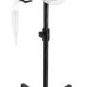 Geetery Grooming Dog Dryer Stand with Swivel Wheels, Pet Hair Dryer Stand, Easy to Move, Adjustable Height and 360 Rotatable Metal Sturdy Base, Universal for Dog and Cat Grooming Hairdryers