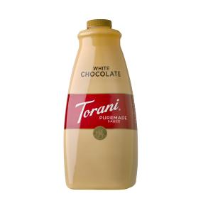 TORANI WHITE CHOCOLATE SAUCE 64 OZ., BBD 12/06/2027