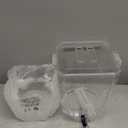 CreativeWare Crown Beverage Dispenser with Base and Name Clip, 3.5 gallon, Clear