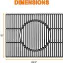 "64815 7637 Gourmet BBQ System Cooking Grates for Weber Spirit II 200 & Spirit 200 SER(2013+) Spirit 2 E-210, S-210, E220, S220 Grill Parts with Front Control, 67022 17.5"" Cast Iron Grill Grates"