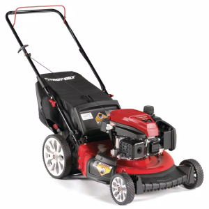 Troy-Bilt 21 in. 159 cc Gas Walk Behind Push Mower with Check Don’t Change Oil and 3-in-1 Cutting TriAction Cutting System