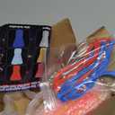 4th of July Glow Sticks Bracelets Necklaces with Connectors, 6 Red White Blue Glasses Glow in The Dark Party Supplies, Light Up Party Favors for Kids Adults, 250th Anniversary USA Accessories