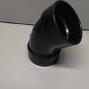 NIBCO Fig No U5806, 4 in. ABS DWV 45 Degree Elbow Hub, Solvent Weld