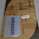 Universal TV Stand - Table Top TV Stand for 27-60 inch LCD LED TVs - 9 Level Height Adjustable TV Base Stand with Tempered Glass Base & Wire Management, VESA 400x400mm