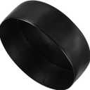 uxcell 180mm(7") Rubber End Caps, Round Vinyl Plug Insert Plastic End Caps for Tubing, Fence, Pipe Post, Furniture, Railing, Black, 50mm Height