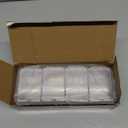 XJMWXHFC Clear Seasoning Box, 4 Pieces Seasoning Rack Spice Pots, Storage Container Condiment Jars Acrylic Seasoning Box with Covers and Spoons for Spice, Sugar, Salt, Sugar, Cardamon, Cinnamon