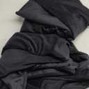 NICETOWN Insulated Black Out Velvet Curtains for Patio, Solid Heavy-Duty Large Window Treatments Drapes for Sliding Glass Door (2 Panels, 90 inches Long)