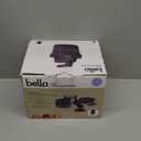 bella 3.5 Qt Hand & Stand Mixer, 2 in 1 Electric Mixer with Bowl, Dough Hook, Whisk & Egg Beater, Multifunctional Handheld Mixer for Baking, 200 Watt, Plum