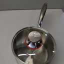 TeamFar 3qt Saucepan with Lid, Stainless Steel Tri-ply Pasta Sauce Milk Pan Small Cooking Pot with Ergonomic Handle, for Induction/Gas/Electric/Ceramic, Healthy & Heavy Duty, Dishwasher Safe