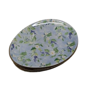 (4 pack) floral plates