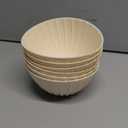 Mini Banneton Basket,6 Pcs 5 Inch Small Sourdough Banneton Bread Proofing Basket Set Round Proofing Bowl for Sourdough Loaf Pans Bread Baking Supplies (Beige)