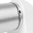 6" Inch Ducting Clamp - 10 Pieces of Adjustable Stainless Steel Duct Hose Clamps with Worm Gear - Wide Diameter Range Fastener for Flexible Ducting (Pack of 10)