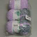 3PCS 3.5oz Chenille Yarn for Blankets Amigurumi: Soft Velvet Baby Yarn Blanket Knitting and Crocheting Bulky 5# Yarn 3 Skeins of 100g (Orchid Bloom)