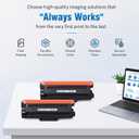 TN830XL Toner Cartridge Compatible Replacement for Brother DCP L2640DW L2647DW HL L2420DW L2460DW L2460DWXL L2465DW L2480DW L2865DW MFC L2820DW L2900DWXL L2980DW (2 Black)