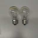 100 Watt Incandescent Light Bulbs, A19 100 WATT Incandescent Bulb Shatter Resistant Rough Service Light Bulb 100 WATTS A19 Shape, E26 Standard Base 2 Pack