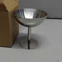 Ice Cream Bowls Stainless Steel Dessert Cups with Spoons Reusable Footed Sundae Cups Ice Cream Cups for Dessert, Frozen Yogurt, Gelato, Birthday Party Decorations (4, Silver)