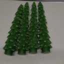 4 Pcs Christmas Tree Taper Candles-10 Inch Unscented Tree Shaped Taper Candle-Green Christmas Decorative Tree Candles for Home Decor Party Centerpiece Decoration