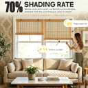 Bamboo Shades for Outdoor Patio, Custom Bamboo Blinds for Indoor Windows, Natural Woven Wood Window Blinds, Light-Filtering & Privacy Protection Roll Up Shades,Easy to Install