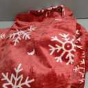 Horaldaily Christmas Flannel Blanket Throw, Red Snowflake Soft Fuzzy Plush Cozy Fleece Blankets for Couch Sofa Bed Lounging, Ideal Gifts for Kids Adults Wife Self, 50x60