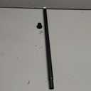 Amazon Basics No Drilling Spring Tension Curtain Rod, Adjustable 24-36" Width, Classic Finial, Black