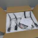 BUXVRCS Semi Flush Mount Ceiling Light Fixture, Modern Sputnik Chandelier Light Fixtures, Industrial Kitchen Light Fixtures Ceiling Mount, 4-Light Dining Room Light Fixture for Bedroom Hallway (Black)