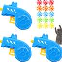 Sumind 18 Pieces Interactive Cat Fetch Tracking Toys With 5 Colors Flying Propellers for Indoor Pet Kitty Training Chasing (Blue Cat Theme Design)