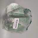 100 Pack 2x2x2 Inches Clear Favor Boxes with Ribbons, Mini Transparent Cube Treat Boxes for Candy & Chocolate Bomb, Plastic Individual Macaron Packaging Box for 2