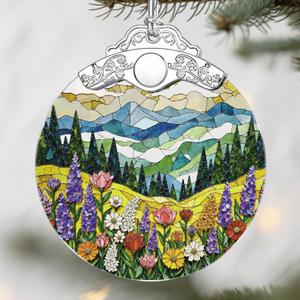 Mountain Wildflower Christmas Ornaments: Christmas Tree Ornaments, Holiday Decor for Nature Lover, Stocking Stuffers, Gift Ideas, Xmas Gifts & Gifts for Mom