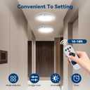 Aialun Rechargeable Motion Sensor Ceiling Lights, 3CCT&Dimmable Battery Operated Ceiling Lights with Remote, 7.5" Magnetic Ceiling Light Fixture for Closet, Laundry Room, Shower-1 Pack