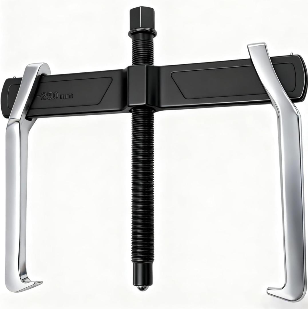 Tlence 2-Jaw Gear Puller, 10 Inch Two Claws Puller Tool, Adjustable Steel Bearing Pulling Device, Heavy Duty Removal Pulleys, Separate Lifting Device for Flywheel Industrial Use, DIY Projects