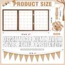 Cinnvoice 59.4x28 Photo Display Board with Clips, Wooden, 3 Panel