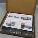 2Pack Under Shelf Basket Organizer,Adjustable Hanging Holder for Cabinet Pantry Kitchen Cupboard Desk Counter Bookshelf Organization Add-on Space Saver Heavy Duty Slide-in (Black, Large)