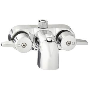 Heavy Duty 3 3/8" Centers Chrome Plated Diverter Clawfoot Tub Faucet