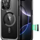 SUPCASE for iPhone 16 Pro Case with Camera Control Capture Button (Unicorn Beetle Mag), [Compatible with MagSafe] Slim Protective Magnetic Phone Case for iPhone 16 Pro 6.3'' 2024, Black