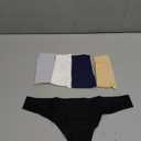 voenxe Seamless Women Underwear Thongs,No Show Ladies Thong,No Line Workout Breathable Comfortable Panties,Soft Undies,5-Pack, XS