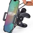CAW.CAR Accessories Bike & Motorcycle Phone Mount - for iPhone 17 (16, Xr, SE, Plus/Max) or Any Cell Phone - Universal Handlebar Holder for ATV, Bicycle or Motorbike. +100 to Safeness & Comfort