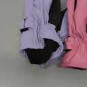 SATINIOR Kids Snow Mittens Waterproof Winter Ski Gloves Warm Thicken Snow Gloves for Girls Boys (5-8 Years, Pink,Purple)