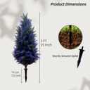 3FT Artificial Cedar Tree Realistic Cedar Tree Faux Pine Plant for Home & Office Decor, Hotel Lobby Entryway Greenery(Purple)