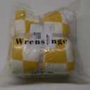 WRENSONGE Checkered Throw Blanket, Yellow Soft Cozy Fluffy Warm Hand Made Throw Blankets for Couch, Sofa, Chair, Bed, Camping, Picnic, Travel Lightweight Bed Blanket - 60"*80"