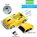 Certified Wireless Mouse Compatible with iOS Windows Android - Works with Computer, Laptop, Tablet, Mobile Phone - Universal Bluetooth/USB Receiver Connectivity (VW01, Lemon Yellow)